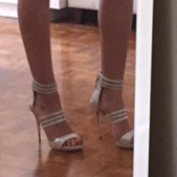 Marciano Silver High Heels - Picture 9 of 11